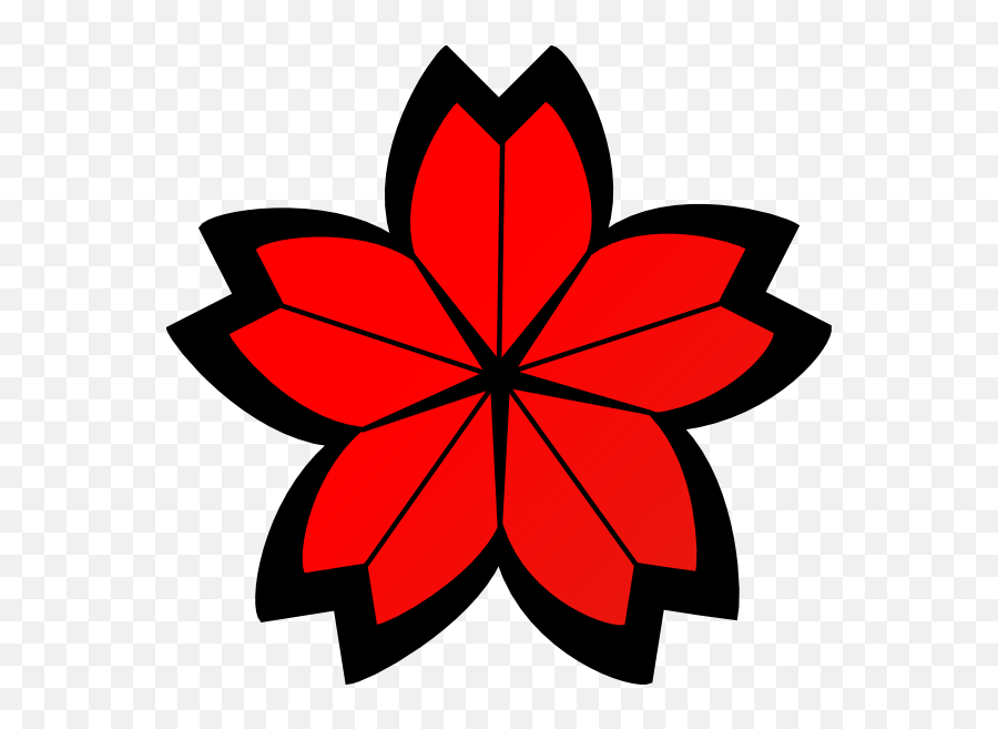 Cherry Blossom Crest Clip Art At Clker - Clip Art Emoji,Cherry Blossom Clipart