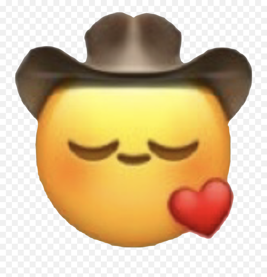 Salt Emoji Png - Cowboy Emoji With Heart,Heart Eyes Emoji Png