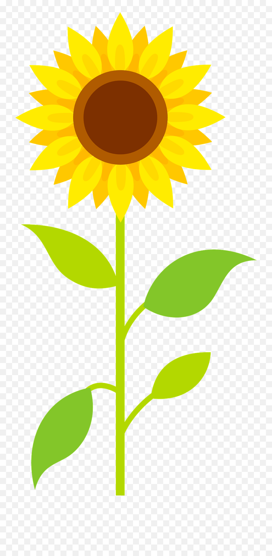 Sunflower Clipart - Drawing Sunflower Emoji,Sunflowers Clipart