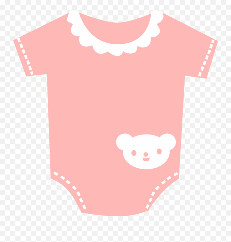Baby Onesies Pink Clipart Transparent - Baby Shower Body De Bebe Para Imprimir Emoji,Onesie Clipart