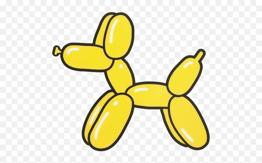 Vsco Stickers Yellow Posted - Dog Balloon Sticker Emoji,Aesthetic Stickers Png