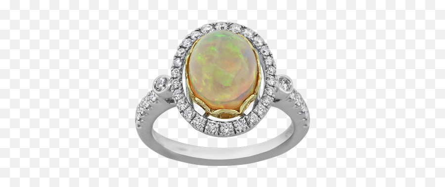 Opal U0026 Diamond Ring - Solid Emoji,Diamonds Transparent Background