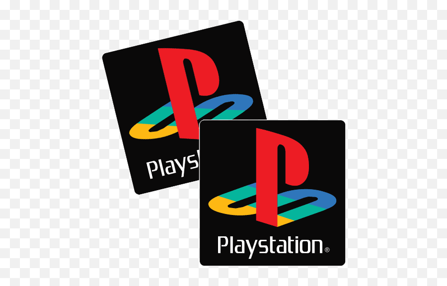 Playstation Retro Logo Stickers 500500 - Play Station 2 Playstation 1 Logo Emoji,Playstation Logo