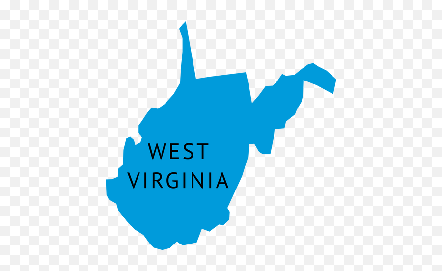 West Virginia State Plain Map - Vector West Virginia Silhouette Emoji,Virginia Png