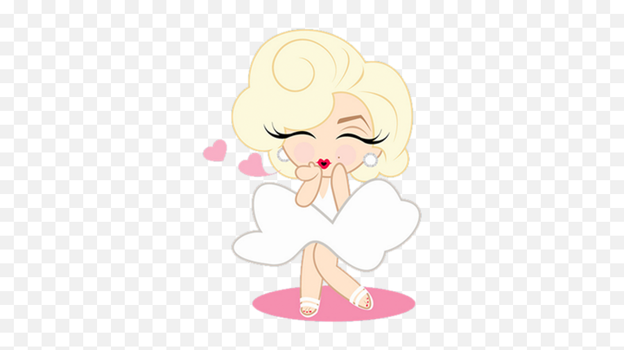 Mini Marilyn Monroe Cartoon Png Image - Mini Marilyn Emoji,Marilyn Monroe Clipart