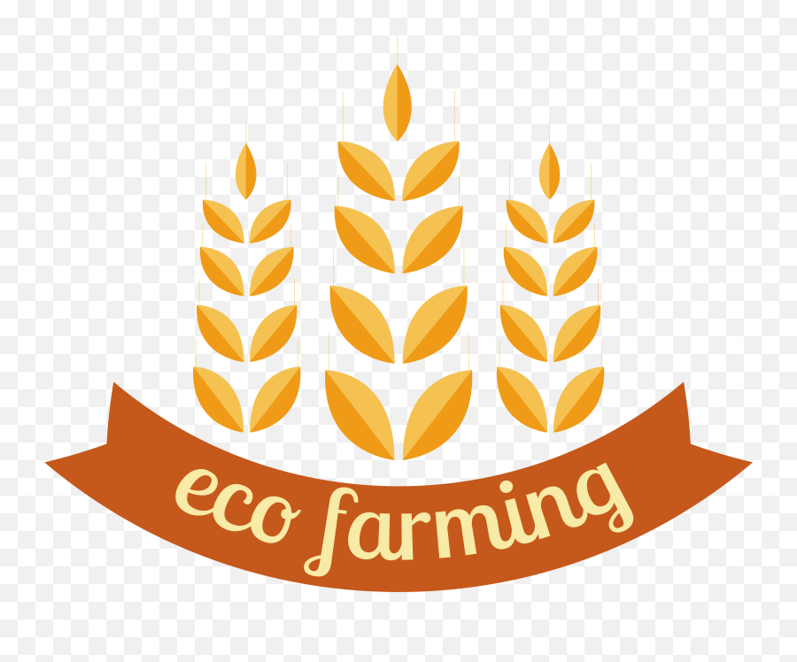 Download Hd Wheat Vector Label - Png Farm Logo Transparent Portable Network Graphics Emoji,Farm Logo