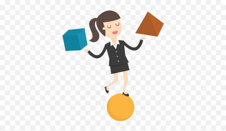 Business Woman Juggling Responsibilities - Drawing Businesswoman Juggling Clipart Emoji,Business Woman Png