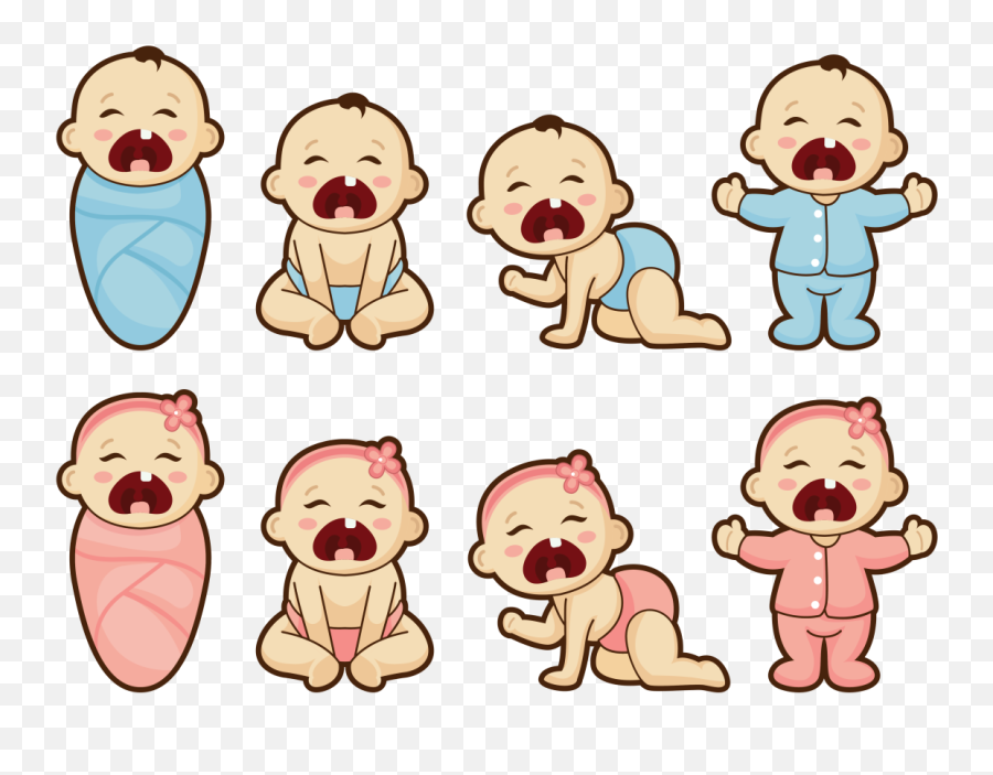 Crying Baby Cartoon Vector 141786 - Download Free Vectors Infant Babies Cartoon Png Emoji,Tears Clipart
