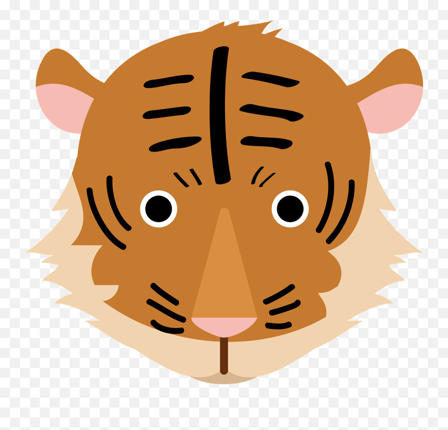 Tiger Face Clipart - Happy Emoji,Tiger Face Clipart