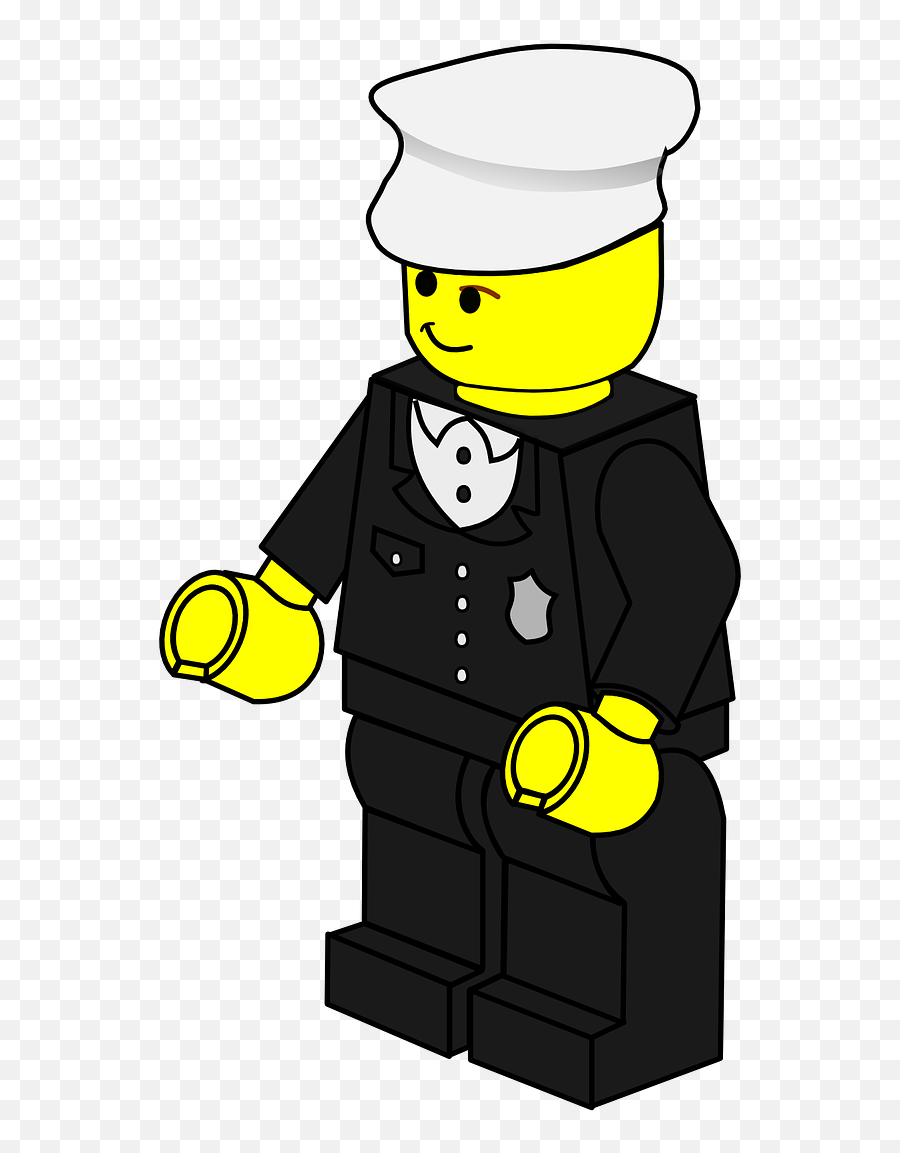 Policeman Lego Doll Hat Police - Police Officer Cartoon Clipart Police Man Emoji,Cop Hat Png