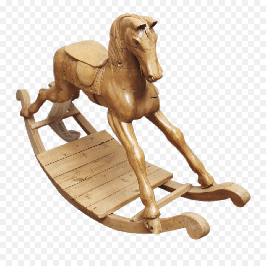 Carved Oak Rocking Horse Transparent Emoji,Rocking Horse Clipart