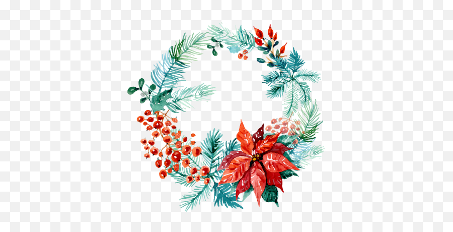 Download Christmas Free Png Transparent Image And Clipart Emoji,Christmas Wreath Transparent Background