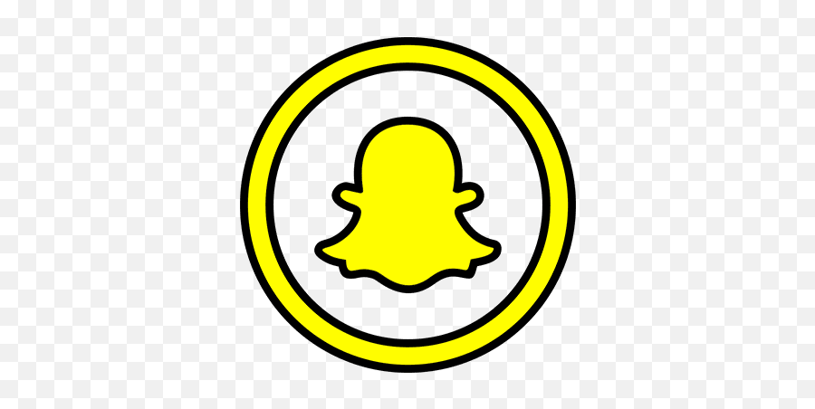 Snapchat Round Line Color Icon Png And - Snapchat Emoji,Snapchat Icon Png