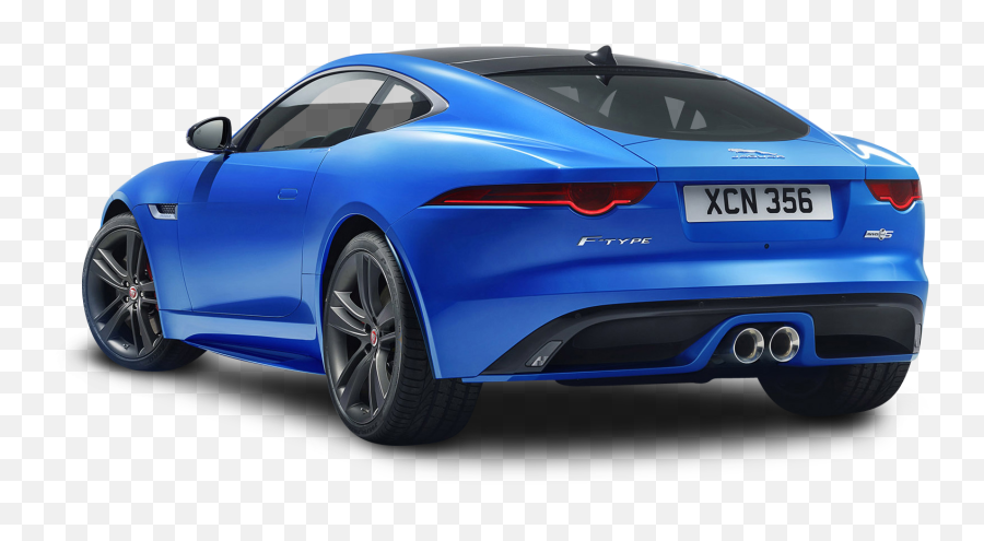 Blue Jaguar F Type Back View Car Png - Luxury Emoji,Car Png