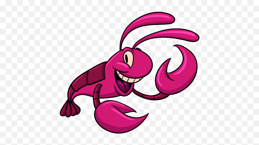 Cartoon Shrimp - Cartoon Lobster Cartoon Sea Creatures Fish Cartoon Emoji,Lobster Clipart