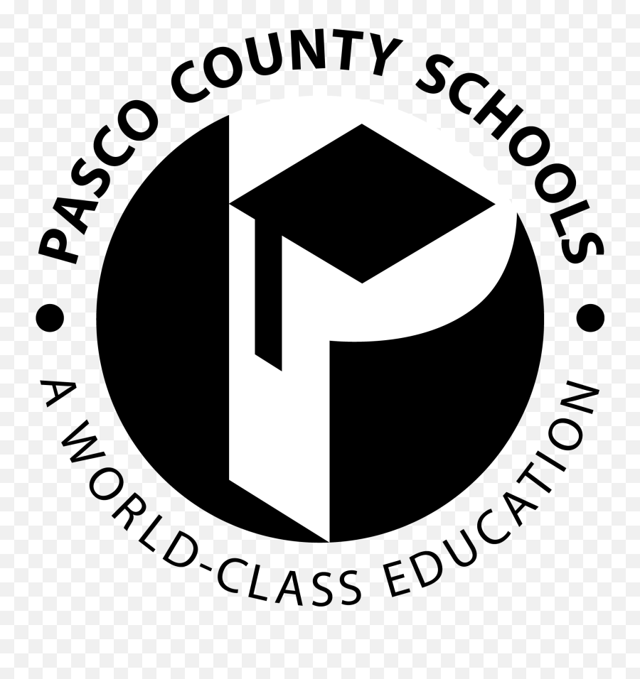 Pasco County Schools - Schools Logos Clipart Black And White Emoji,Emblem Logo