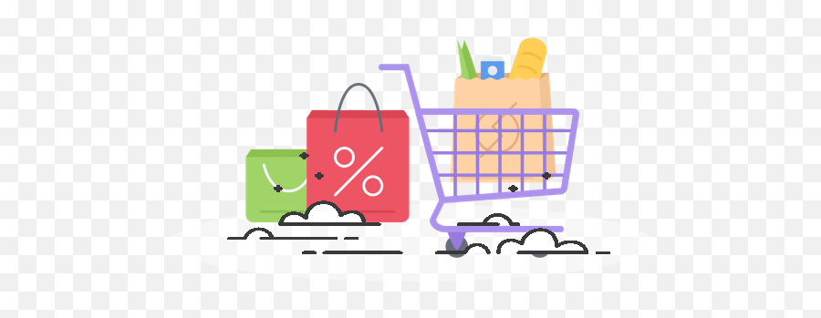 Technology Innovation In Retail - Language Emoji,Shopping Cart Clipart