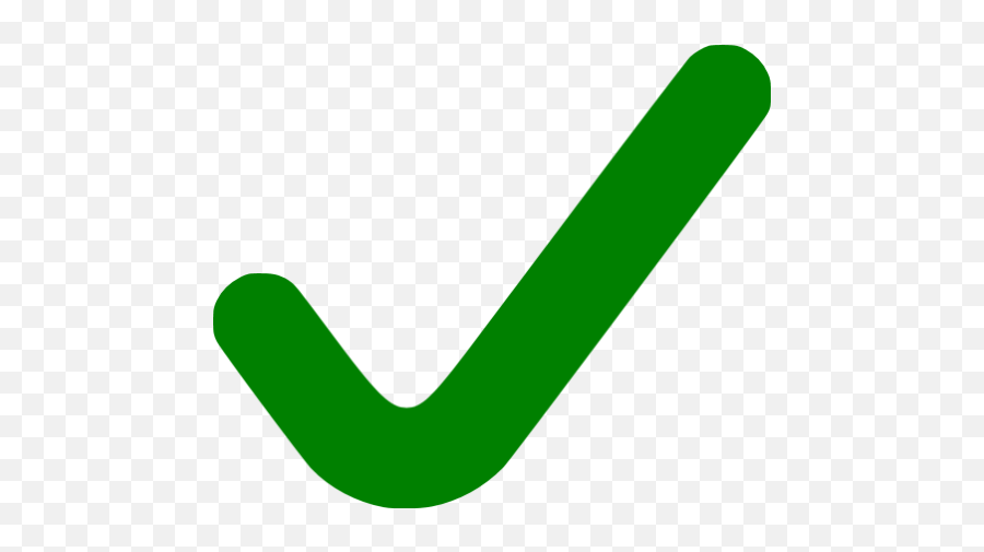 Green Check Mark 6 Icon - Check Emoticon Emoji,Green Check Mark Png