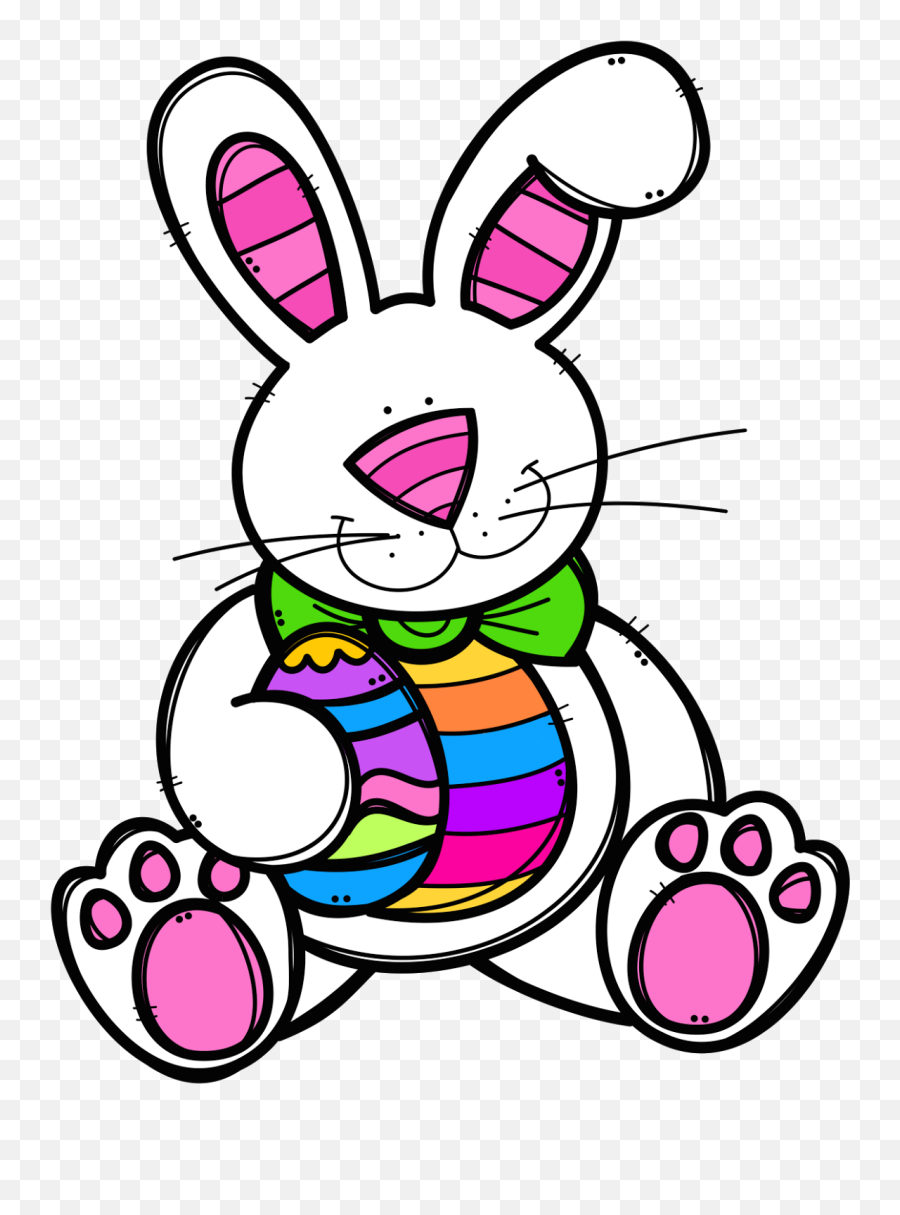 Hopping Easter Bunny Clipart For Kids - Png Download Full Hopping Easter Bunny Clipart Emoji,Easter Bunny Clipart