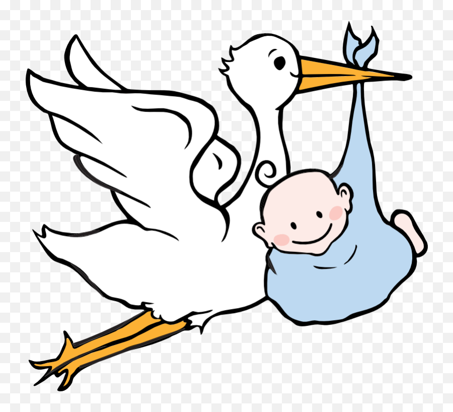 Boy Baby - Baby Clipart Stork Emoji,Stork Clipart