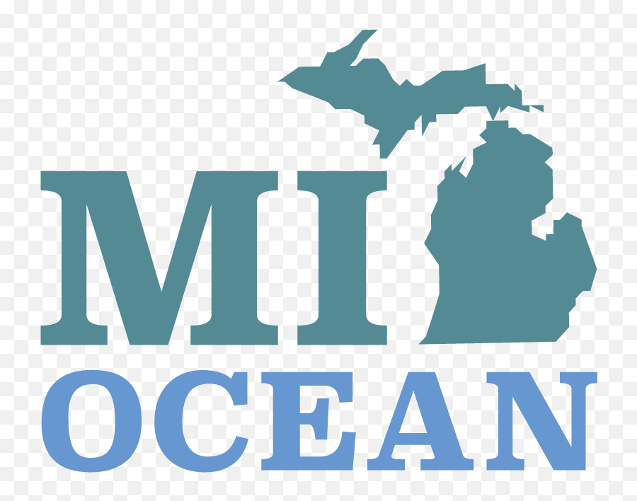 Mi - Made In Michigan Emoji,Ocean Logo