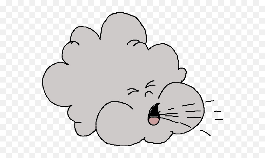 Blowing Wind Clip Art Clipart Kid - Clipart Wind Blowing Gif Emoji,Wind Clipart
