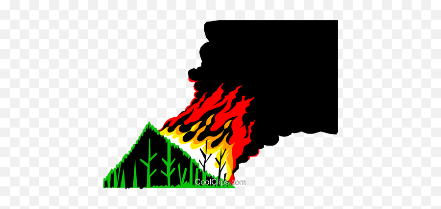 Download Hd Forest Fire Royalty Free Vector Clip Art - Free Forest Fire Art Emoji,Fire Vector Png