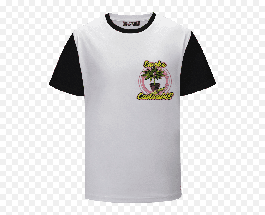 Smoke Cannabis Marijuana Plant Pot U0026 Joint Weed T - Shirt Short Sleeve Emoji,Weed Joint Png