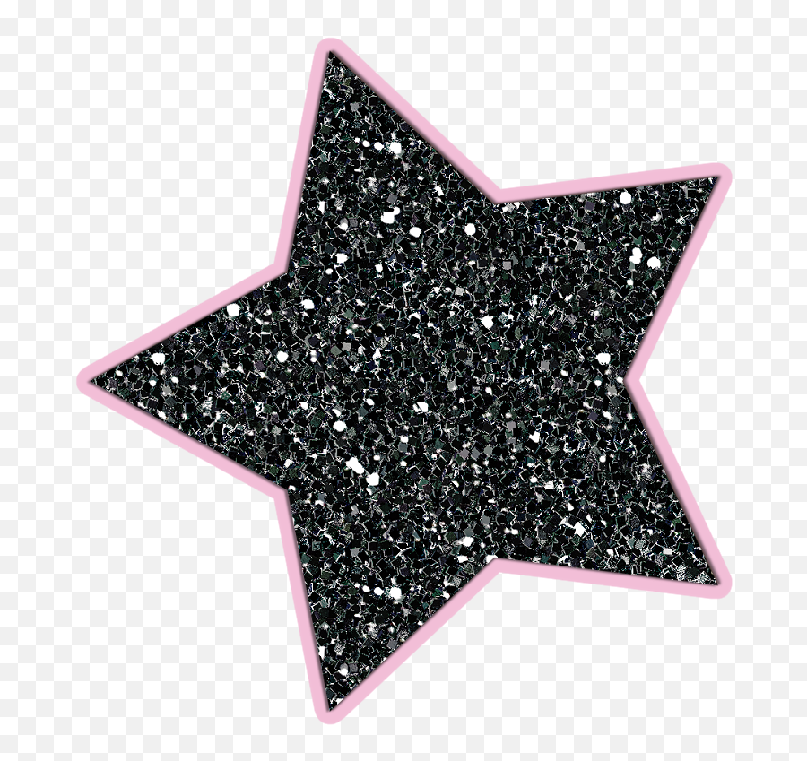 B Playboy Bunny - Star Transparent Cartoon Jingfm Glitter Pink Star Clipart Emoji,Playboy Bunny Logo Png