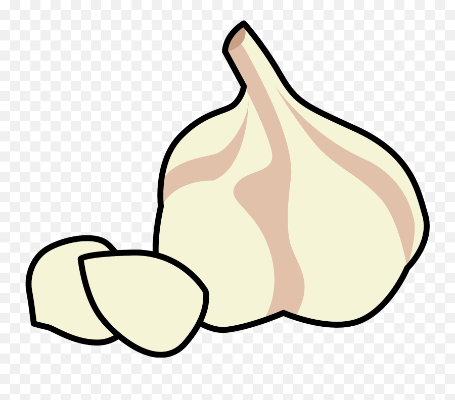 Garlic Bulb And Cloves Clipart - Elephant Garlic Emoji,Garlic Clipart