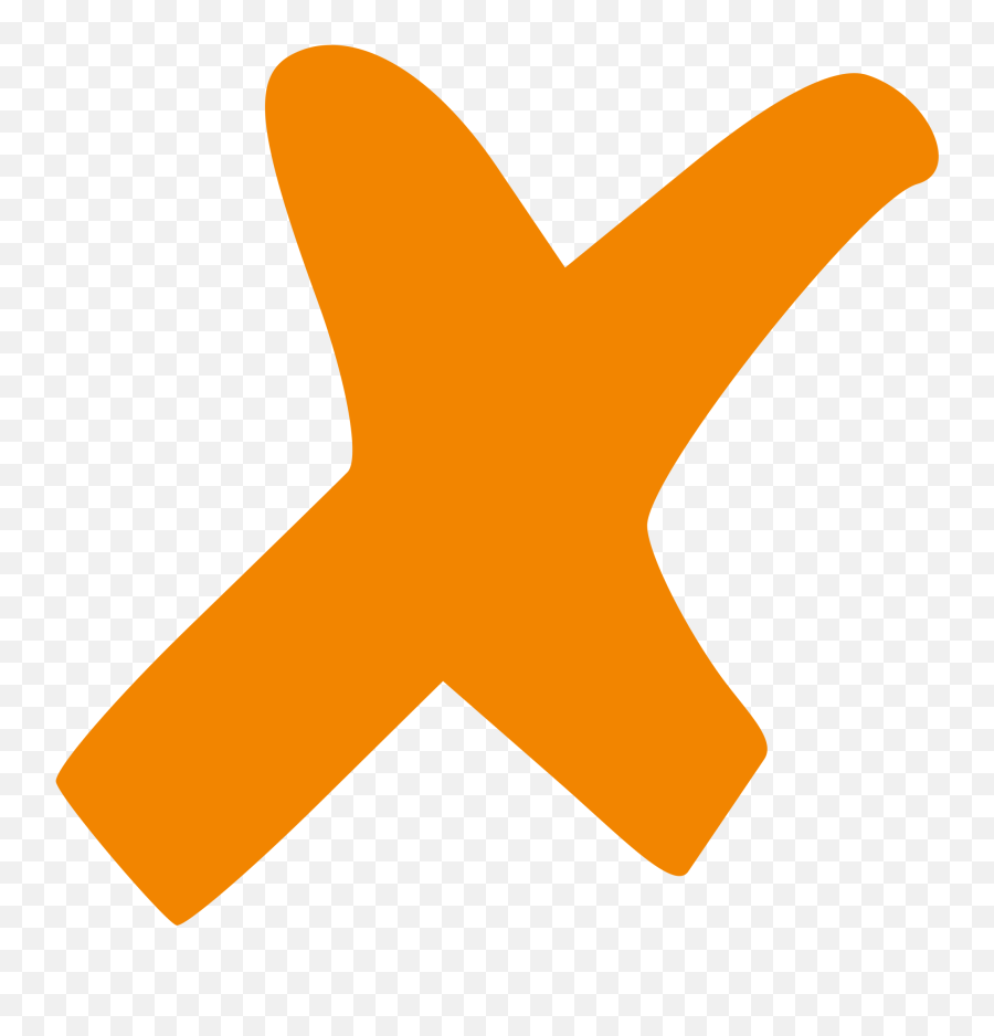 Fileorange Xsvg - Wikipedia Not Check Emoji,X Clipart