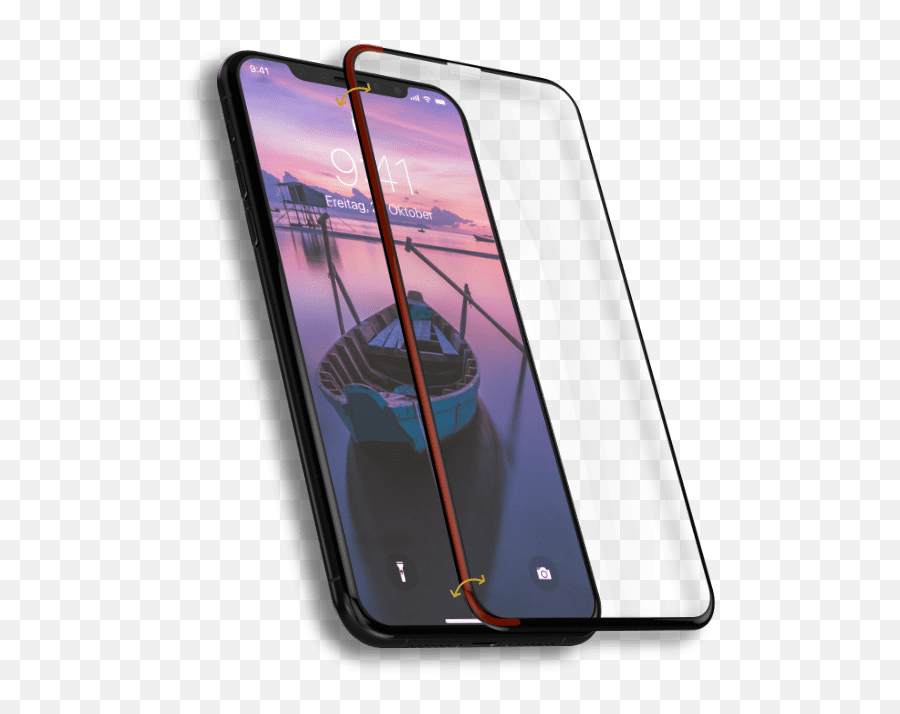 Glaz Screen Protector Hybrid - The Iphone X Bulletproof Glass Iphone Xs Schutzfolie Emoji,Iphone X Png