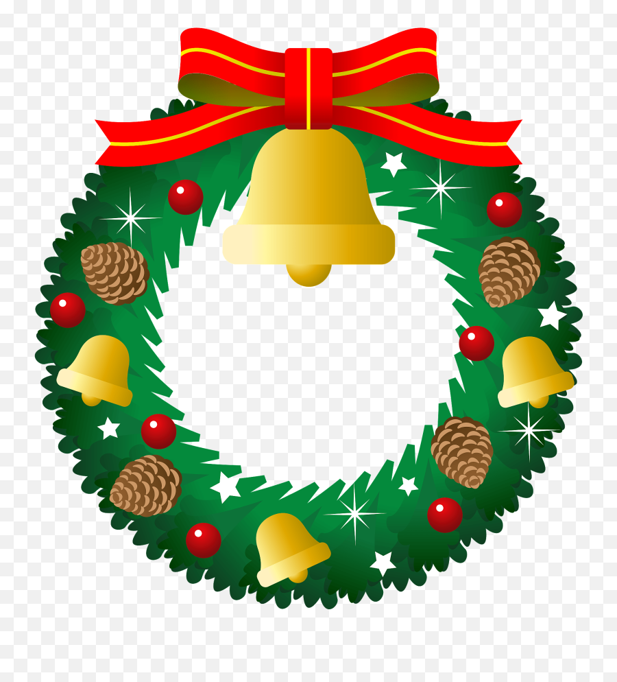 Christmas Wreath Clipart Free Download Transparent Png Emoji,Holiday Wreath Png