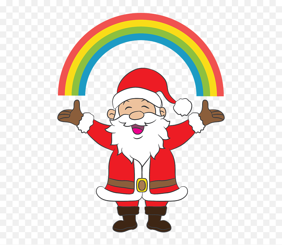 Lgbt Santa Rainbow Gay Lgbtq Christmas Xmas Gift Iphone 12 Emoji,Gay Clipart