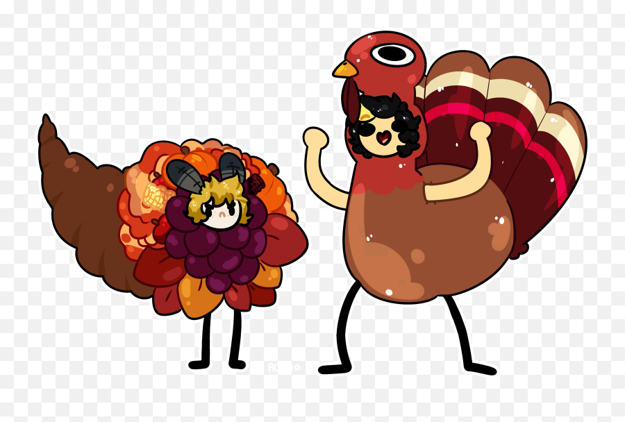 Oc Turkey Day - Cartoon Clipart Full Size Clipart Emoji,Turkey Running Clipart