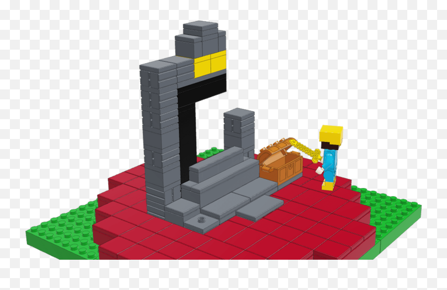 Mecabrickscom Lego Minecraft Ruined Portal Emoji,Superman Logo Minecraft