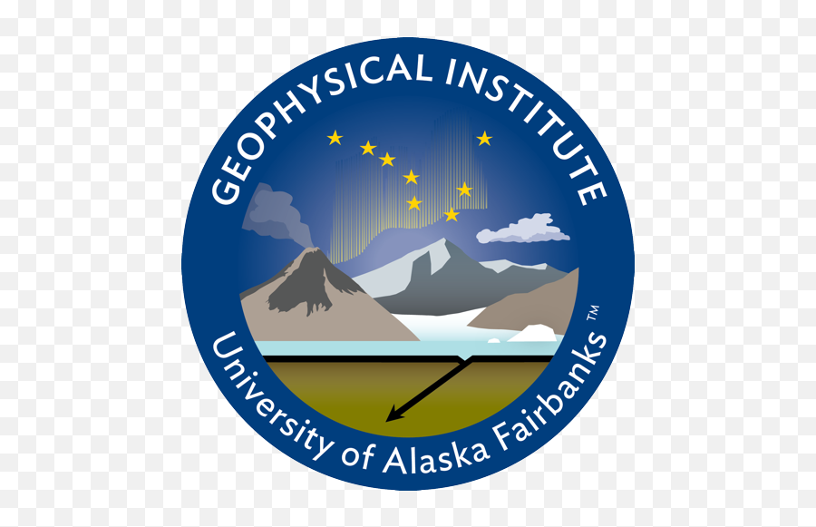Univ Of Alaska Geophysical Institute Logo Seismological Emoji,Mountain Range Logo