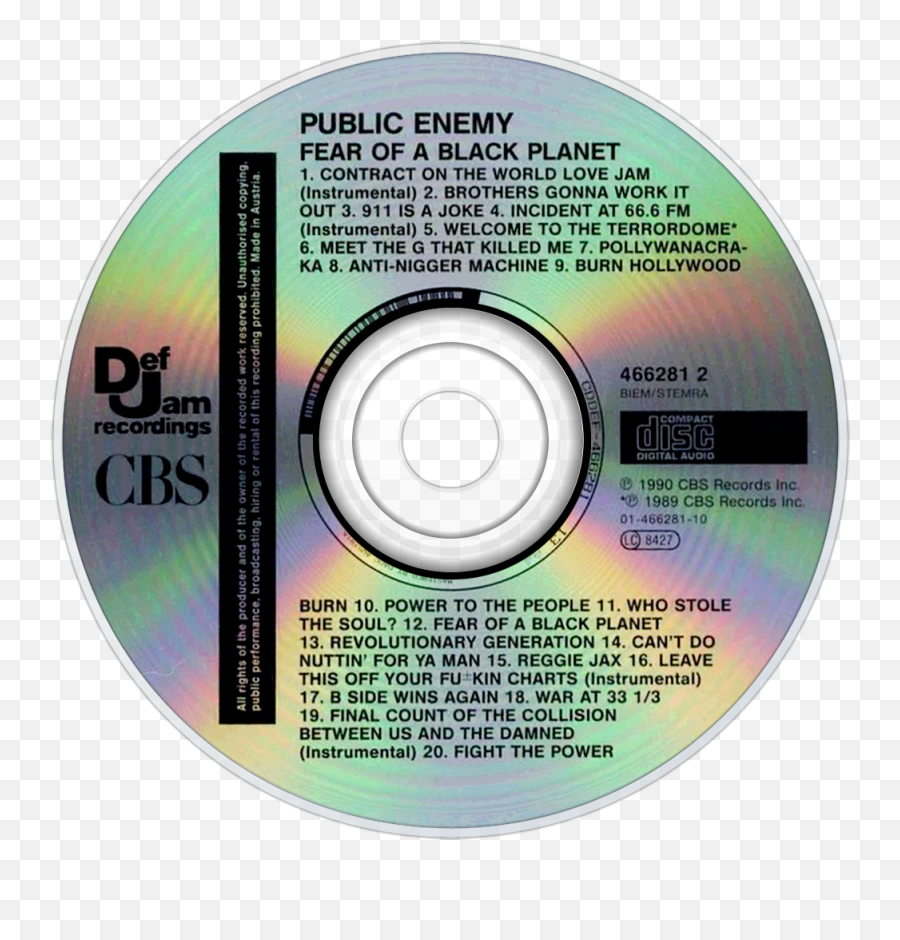 Filepublic Enemy - Fear Of A Black Planet Albumcd Emoji,Enemy Png