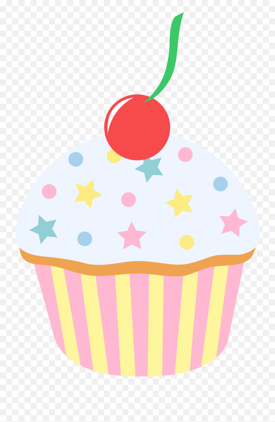 Cupcake Free Cup Cake Clip Art Clipart - Cartoon Cupcake Clipart Png Emoji,Muffin Clipart
