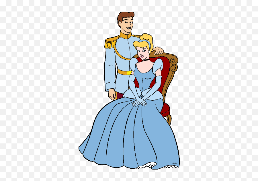 Cinderella And Prince Charming Clipart - Clip Art Library Disney Cinderella Prince Clipart Emoji,Cinderella Clipart