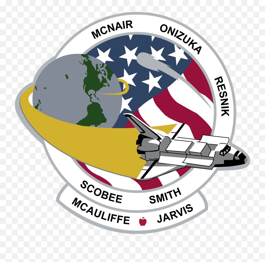 Challenger Mission Patch Logo Png - Space Shuttle Challenger Patch Emoji,Challenger Logo