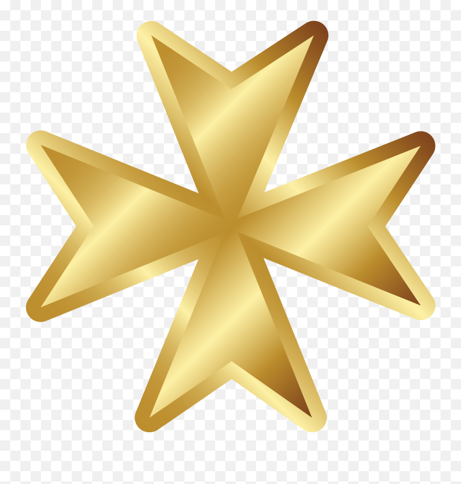 Free Gold Maltese Cross 1194226 Png With Transparent Background - Decorative Emoji,Gold Cross Png