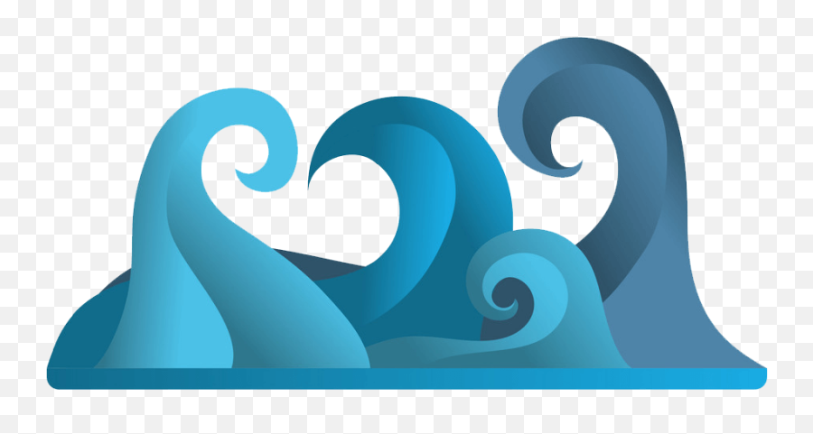 Nature Waves Clipart Transparent - Horizontal Emoji,Waves Clipart
