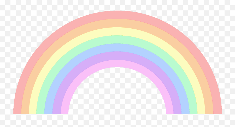 Pastel - Pastel Rainbow Clipart Emoji,Rainbow Clipart