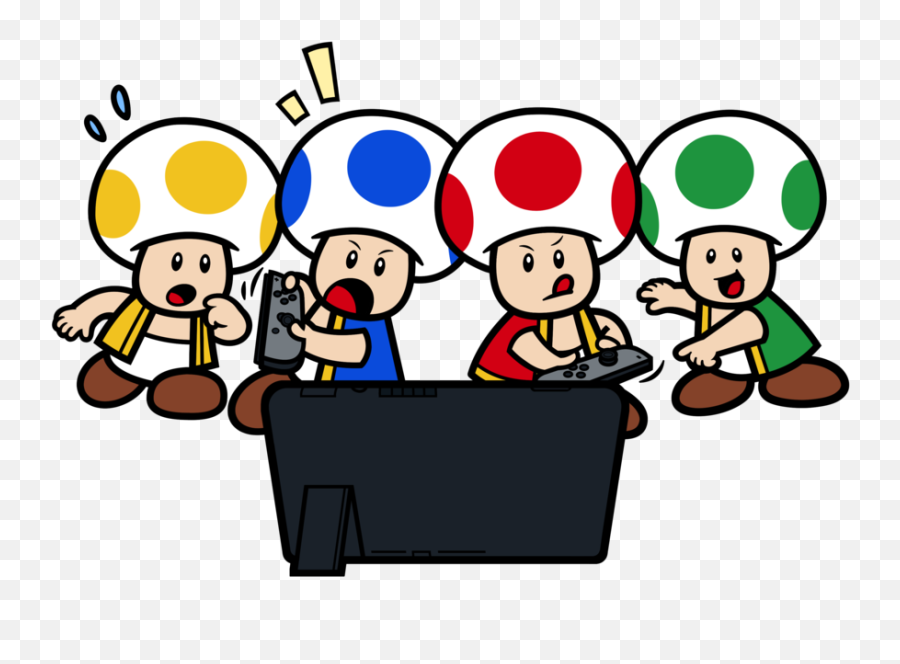 Mario Bros Clipart Supper - Nintendo Switch Clipart Mario Kart Emoji,Nintendo Switch Png