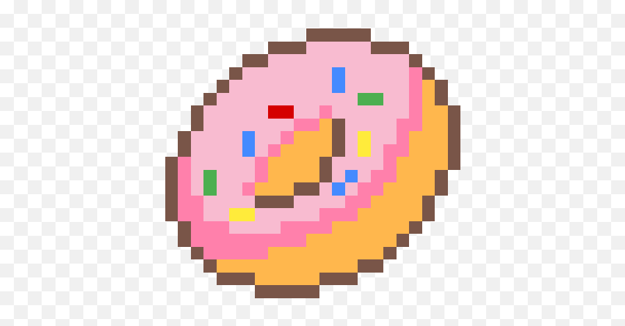 Donut - Pixel Art Cute Pixel Art Easy Clipart Full Size Donut Pixel Art Emoji,Pixel Art Transparent