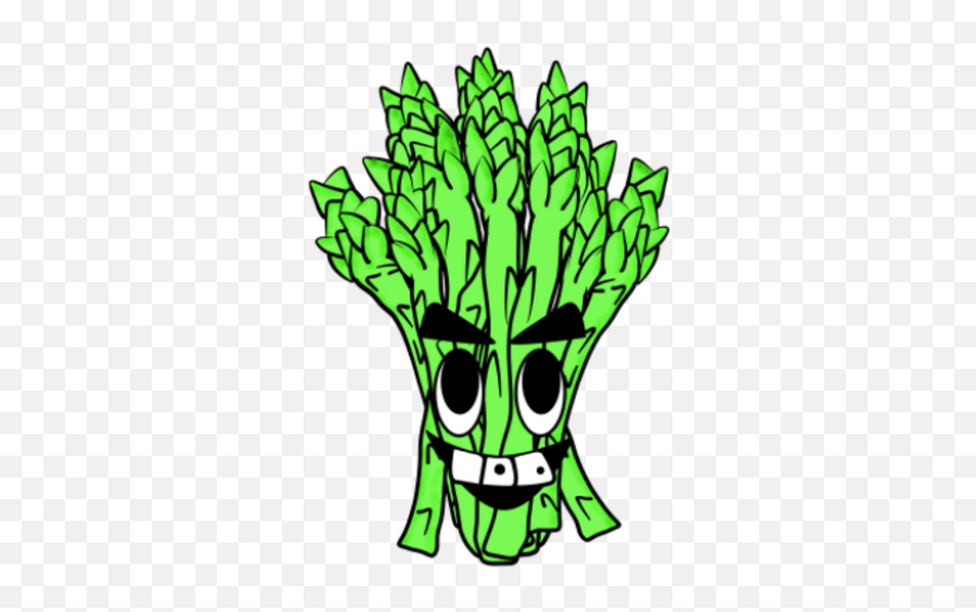 Asparagus Vegan Vegetable Illustration - Frankly Wearing Emoji,Vegan Clipart