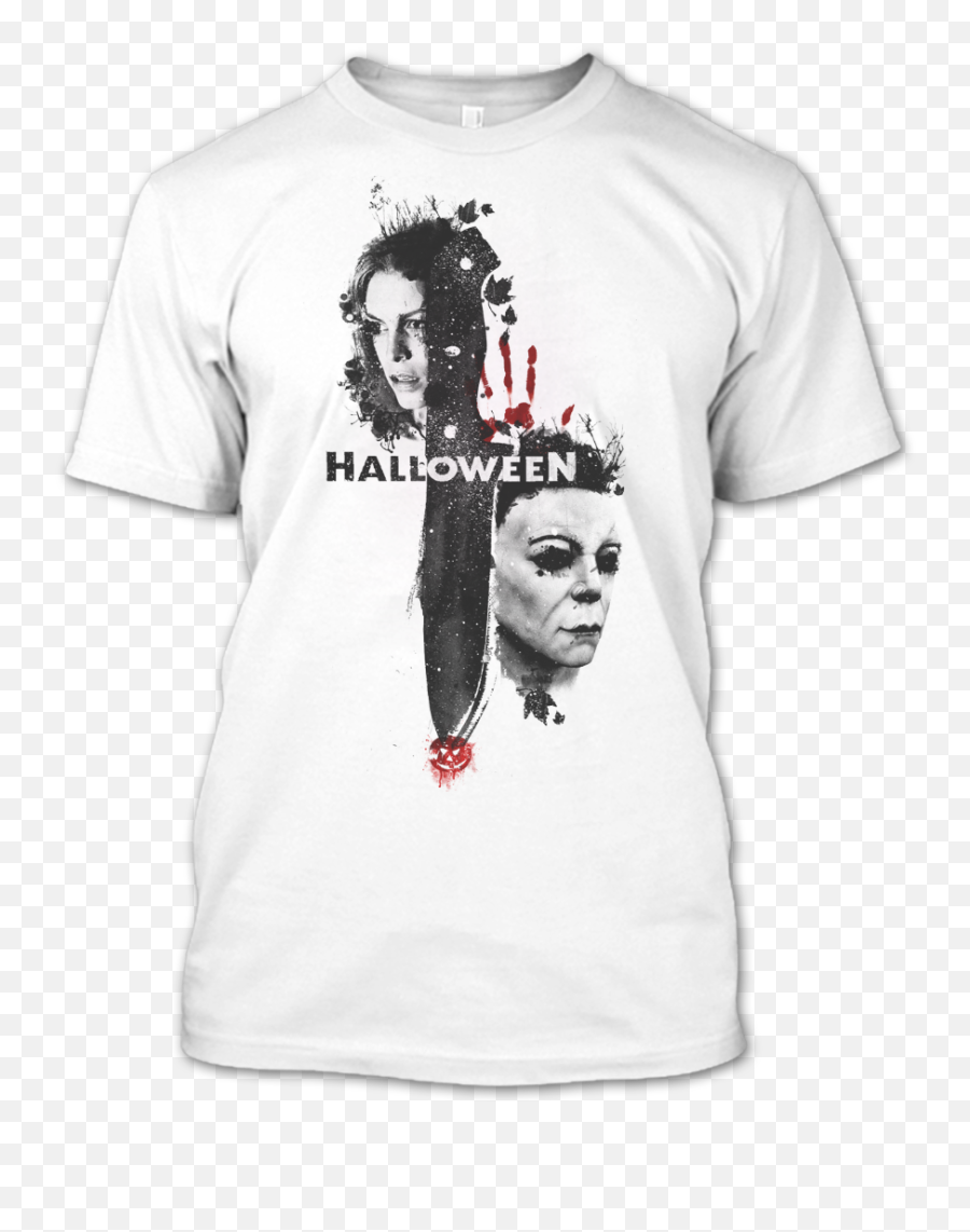 Halloween T Shirt Horror Movie Shirt Michael Myers T Shirt Emoji,Horror Movie Logo