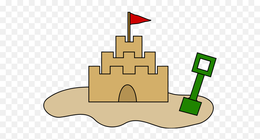 Disney Princess Castle Clipart - Clip Art Bay Sand Castle 2d Emoji,Disney Castle Clipart