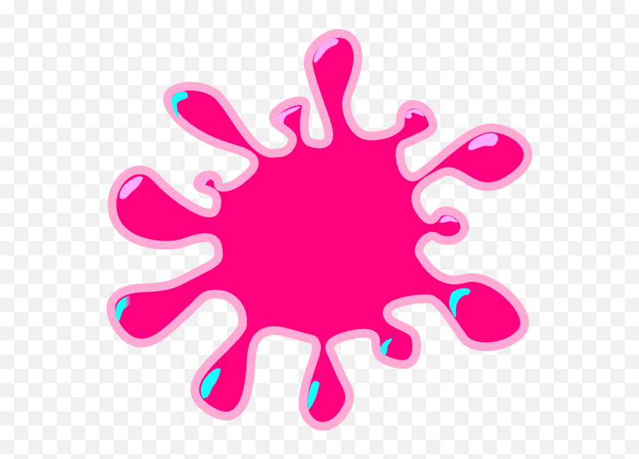Pink Clip Art At Clker - Pink Paint Splatter Clipart Emoji,Pink Clipart
